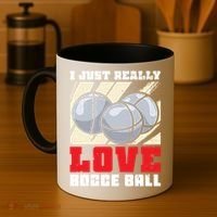 I Just Really Love Bocce Ball Coffee Mug thumb 4
