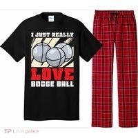 I Just Really Love Bocce Ball Pajama Set thumb 0