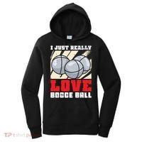 I Just Really Love Bocce Ball Women's Hoodie thumb 0
