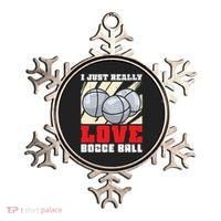 I Just Really Love Bocce Ball Ornament thumb 0