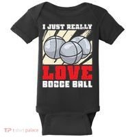 I Just Really Love Bocce Ball Baby Bodysuit thumb 0