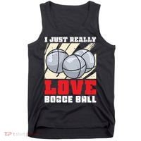I Just Really Love Bocce Ball Tank Top thumb 0