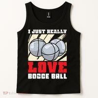 I Just Really Love Bocce Ball Tank Top thumb 2