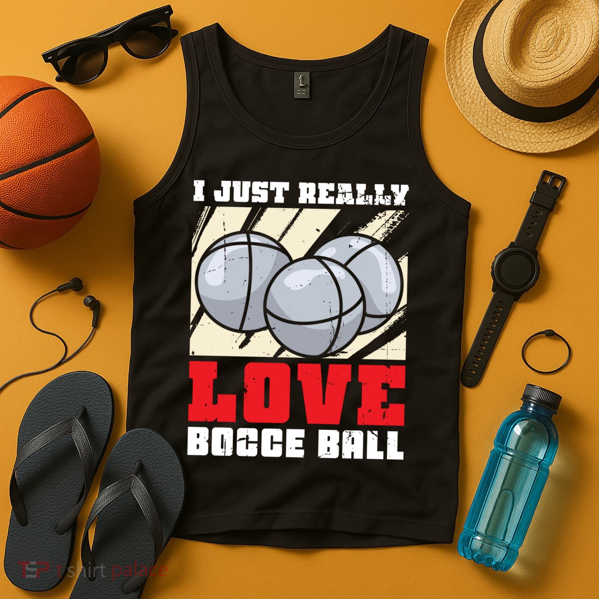 I Just Really Love Bocce Ball Tank Top