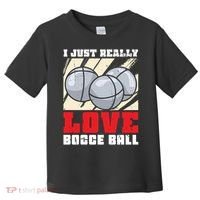 I Just Really Love Bocce Ball Toddler T-Shirt thumb 0