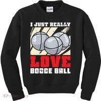 I Just Really Love Bocce Ball Kids Sweatshirt thumb 0