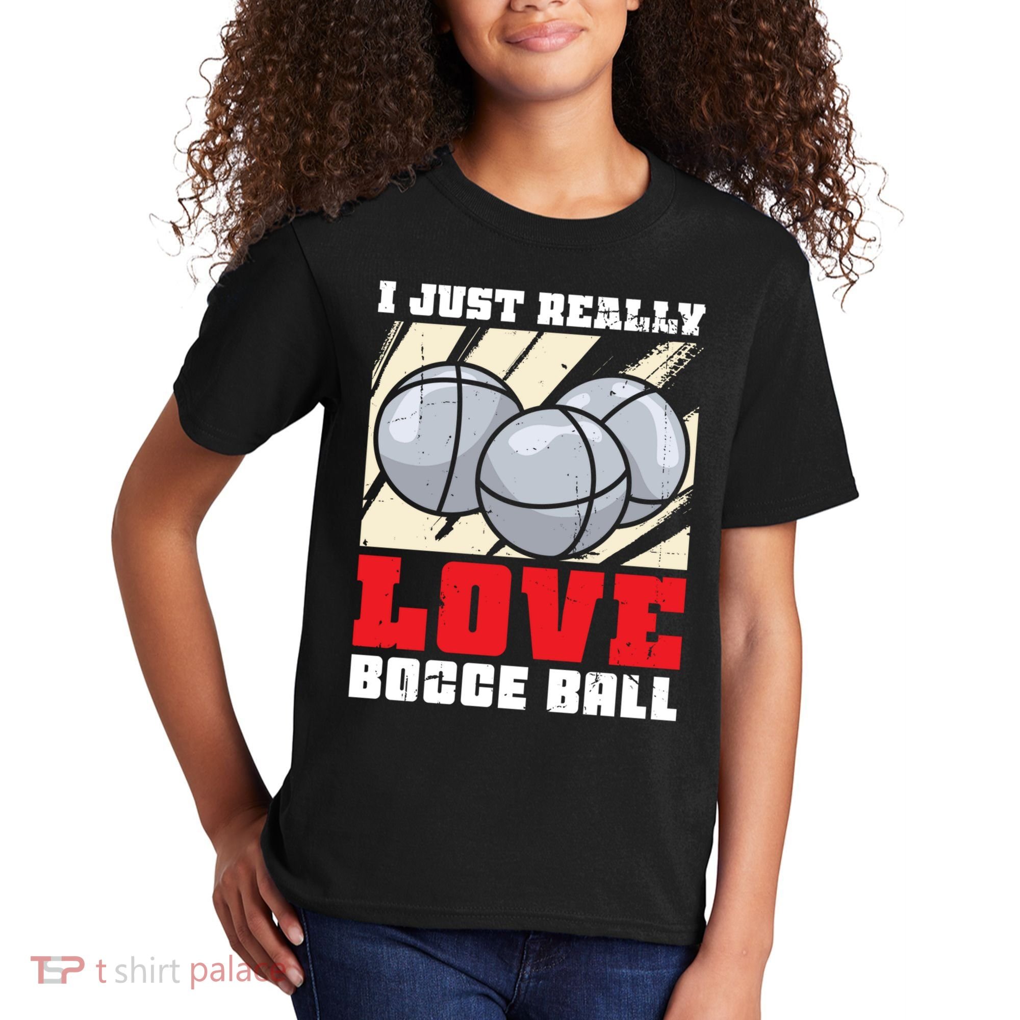 I Just Really Love Bocce Ball Kids T-Shirt