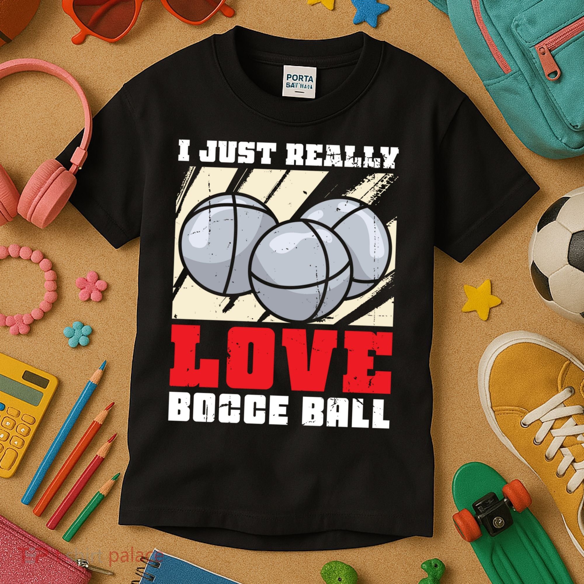 I Just Really Love Bocce Ball Kids T-Shirt