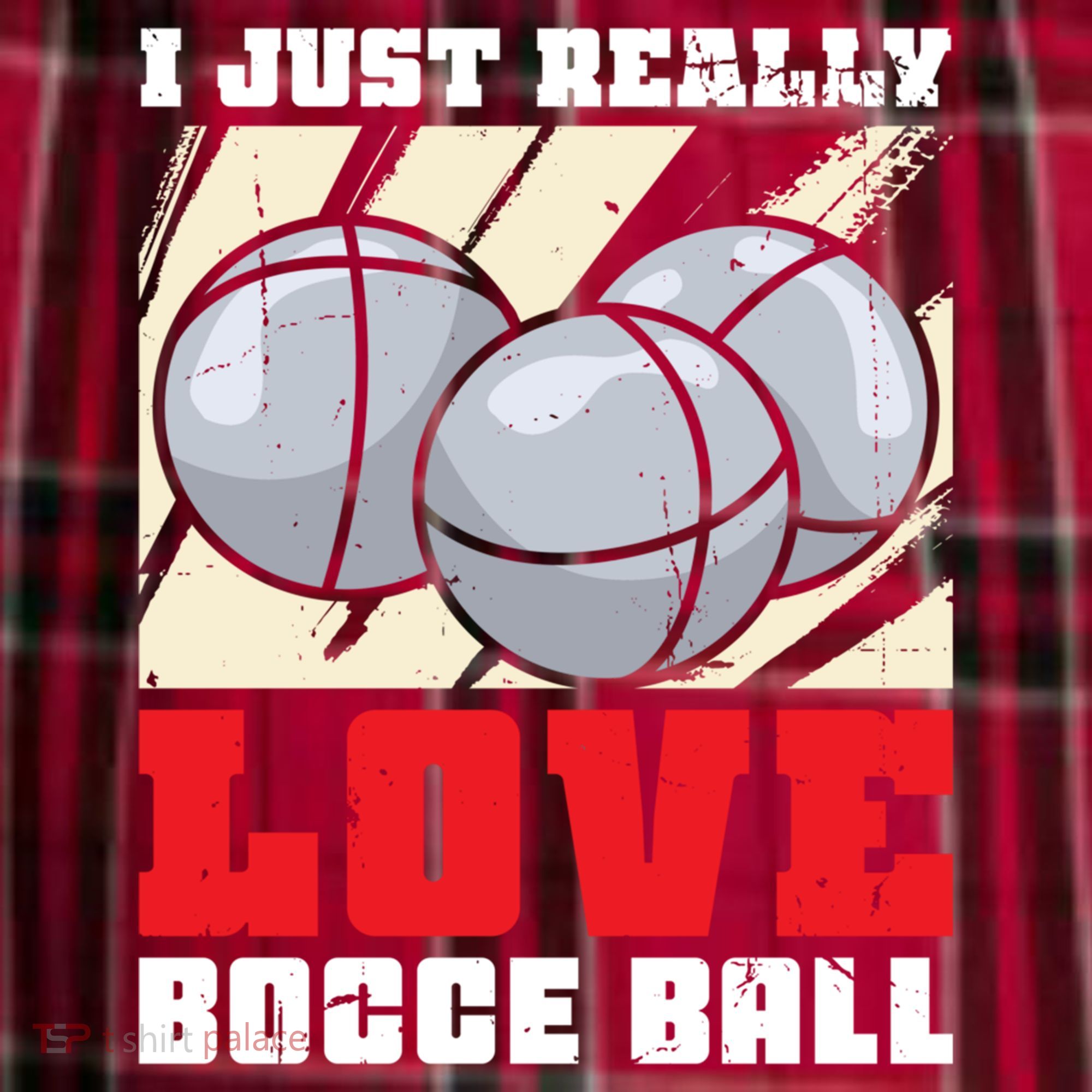 I Just Really Love Bocce Ball Men's Flannel Plaid Pajama Pants
