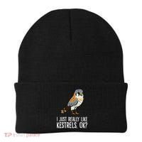 I Just Really Like Kestrels Ok Cute Kestrel Bird Beanie thumb 0
