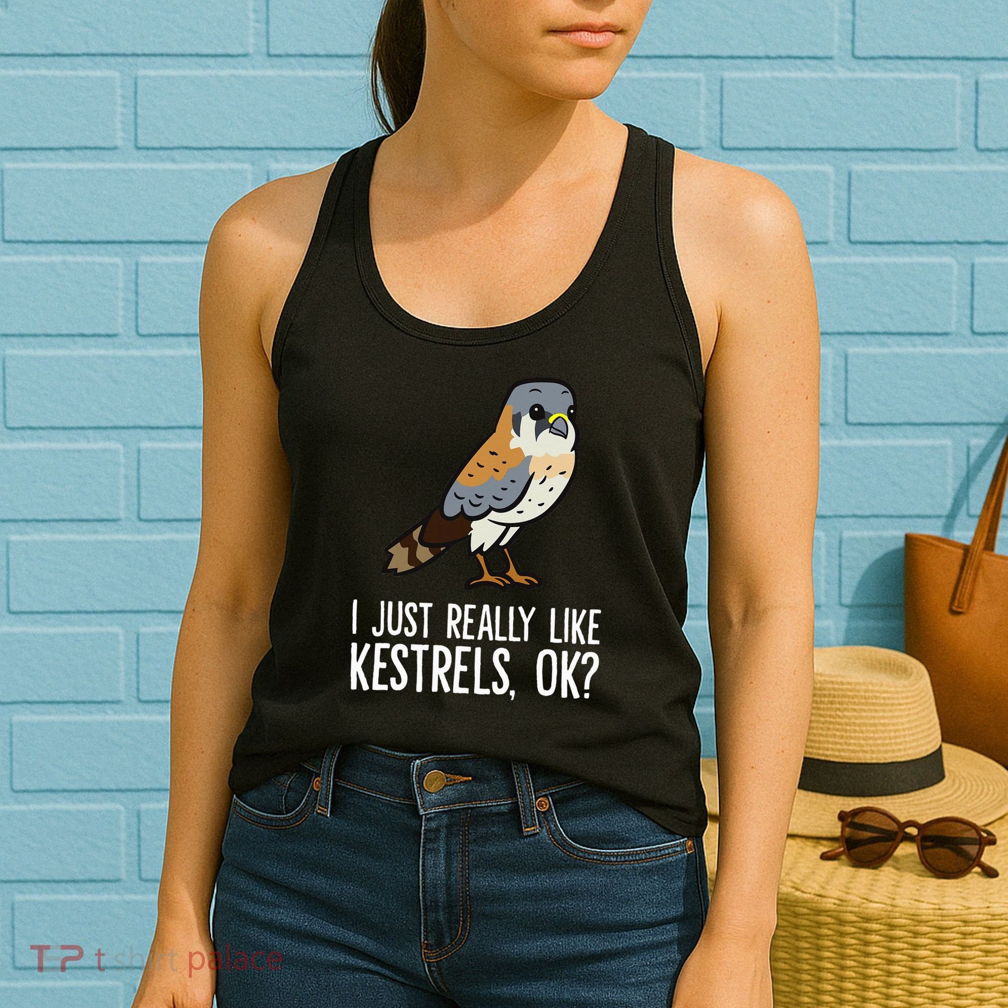 I Just Really Like Kestrels Ok Cute Kestrel Bird Women's Tank Top