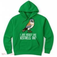 I Just Really Like Kestrels Ok Cute Kestrel Bird Hoodie thumb 0