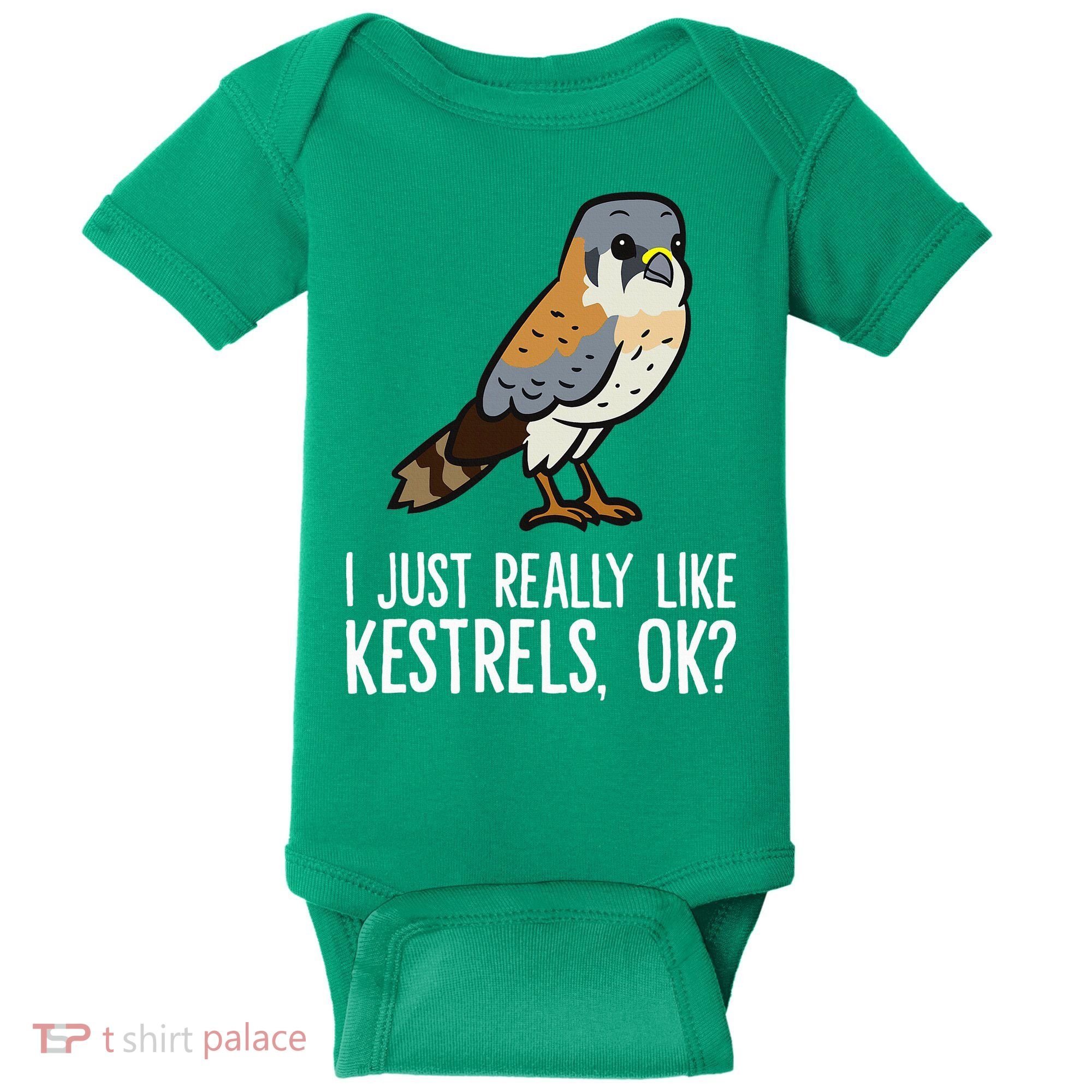 I Just Really Like Kestrels Ok Cute Kestrel Bird Baby Bodysuit