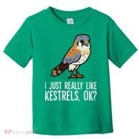 I Just Really Like Kestrels Ok Cute Kestrel Bird Toddler T-Shirt thumb 0