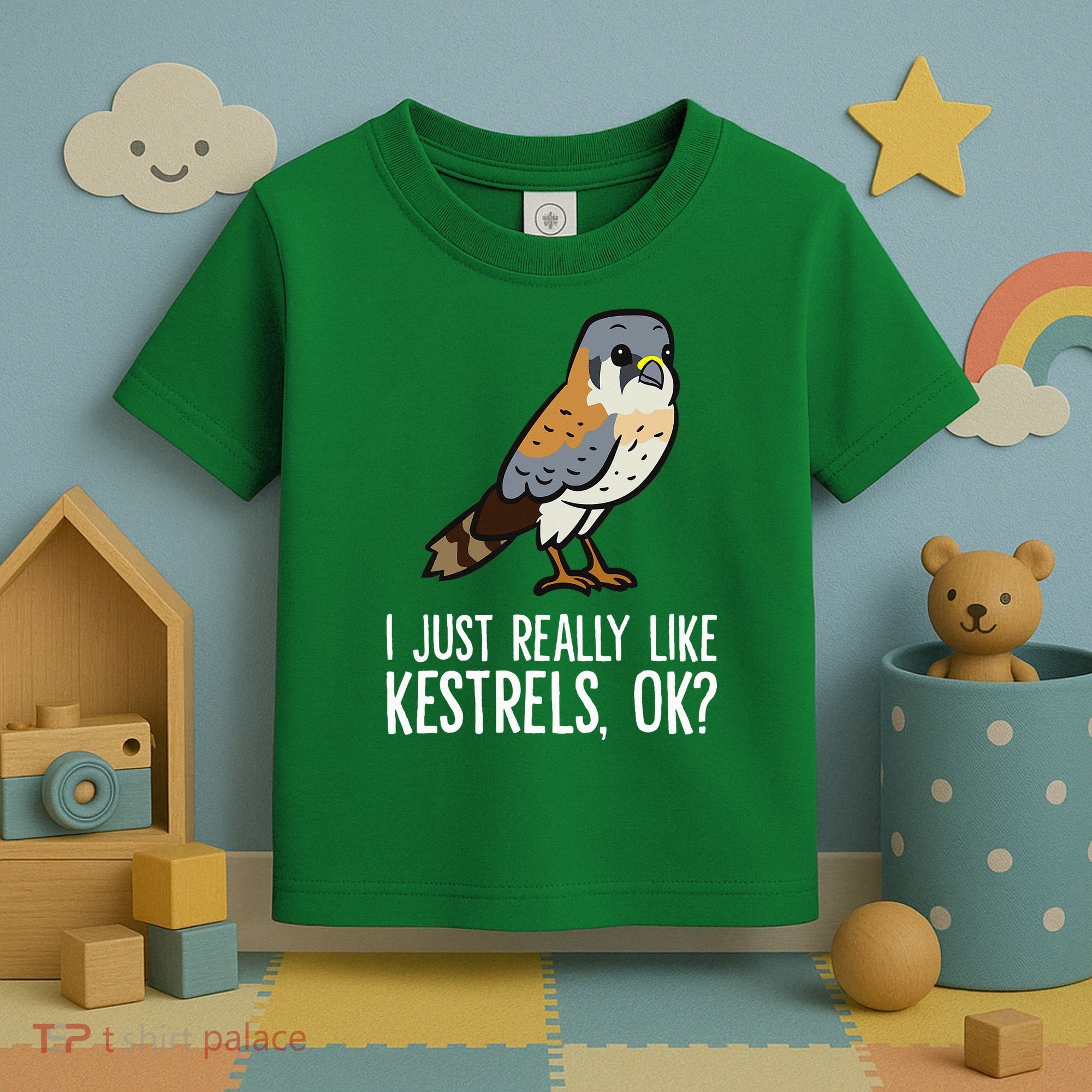 I Just Really Like Kestrels Ok Cute Kestrel Bird Toddler T-Shirt