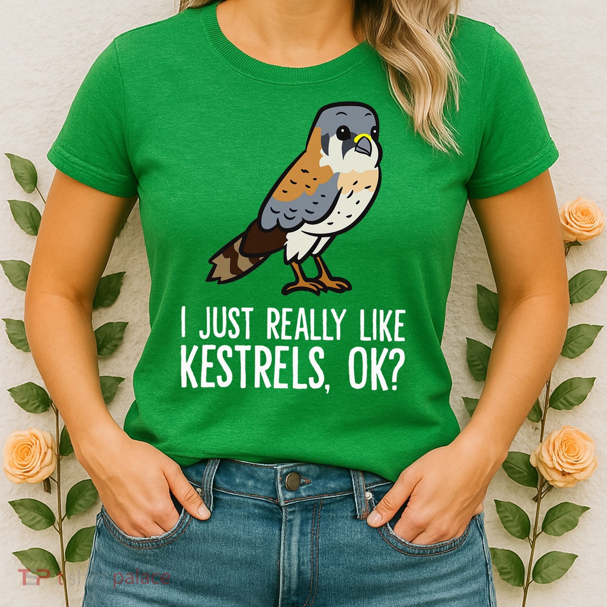 I Just Really Like Kestrels Ok Cute Kestrel Bird Women's T-Shirt