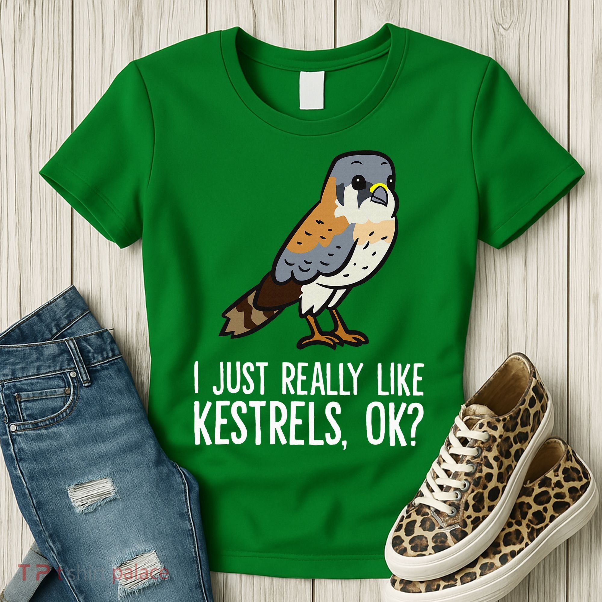 I Just Really Like Kestrels Ok Cute Kestrel Bird Women's T-Shirt
