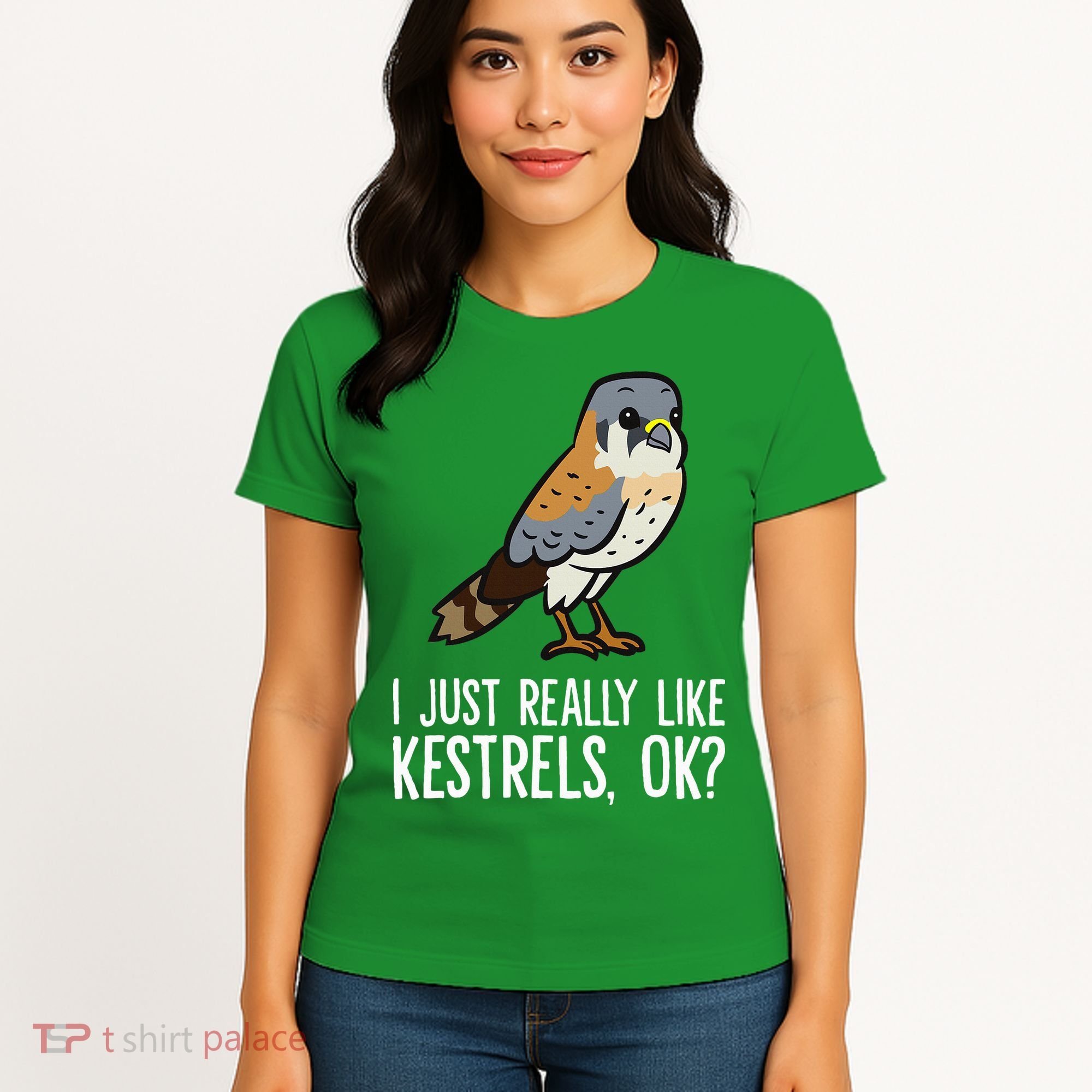 I Just Really Like Kestrels Ok Cute Kestrel Bird Women's T-Shirt