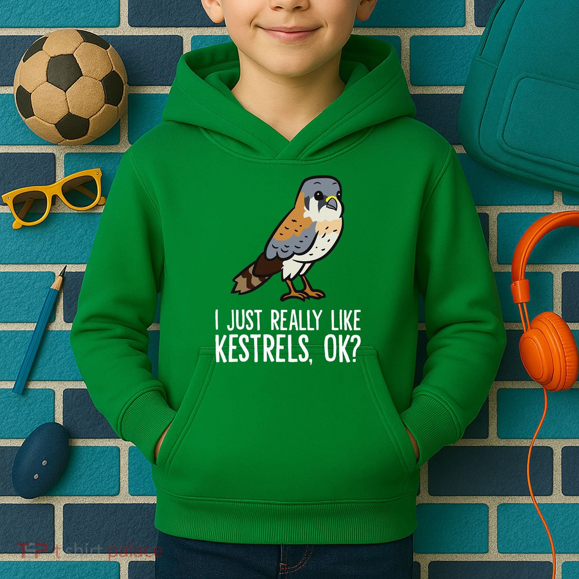 I Just Really Like Kestrels Ok Cute Kestrel Bird Kids Hoodie