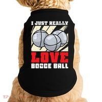 I Just Really Love Bocce Ball Gift Doggie Tank thumb 0