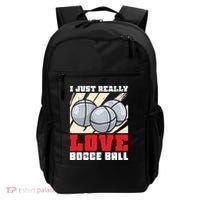 I Just Really Love Bocce Ball Gift Backpack thumb 0