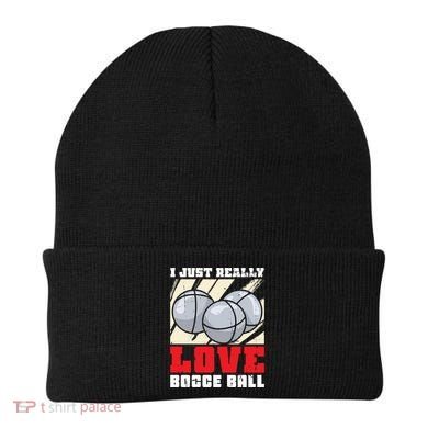 I Just Really Love Bocce Ball Gift Beanie