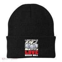 I Just Really Love Bocce Ball Gift Beanie thumb 0
