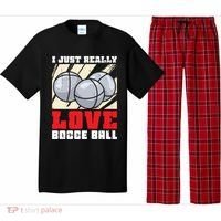 I Just Really Love Bocce Ball Gift Pajama Set thumb 0
