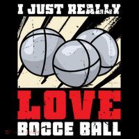 I Just Really Love Bocce Ball Gift Women's Hoodie thumb 2