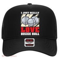 I Just Really Love Bocce Ball Gift Hat thumb 0