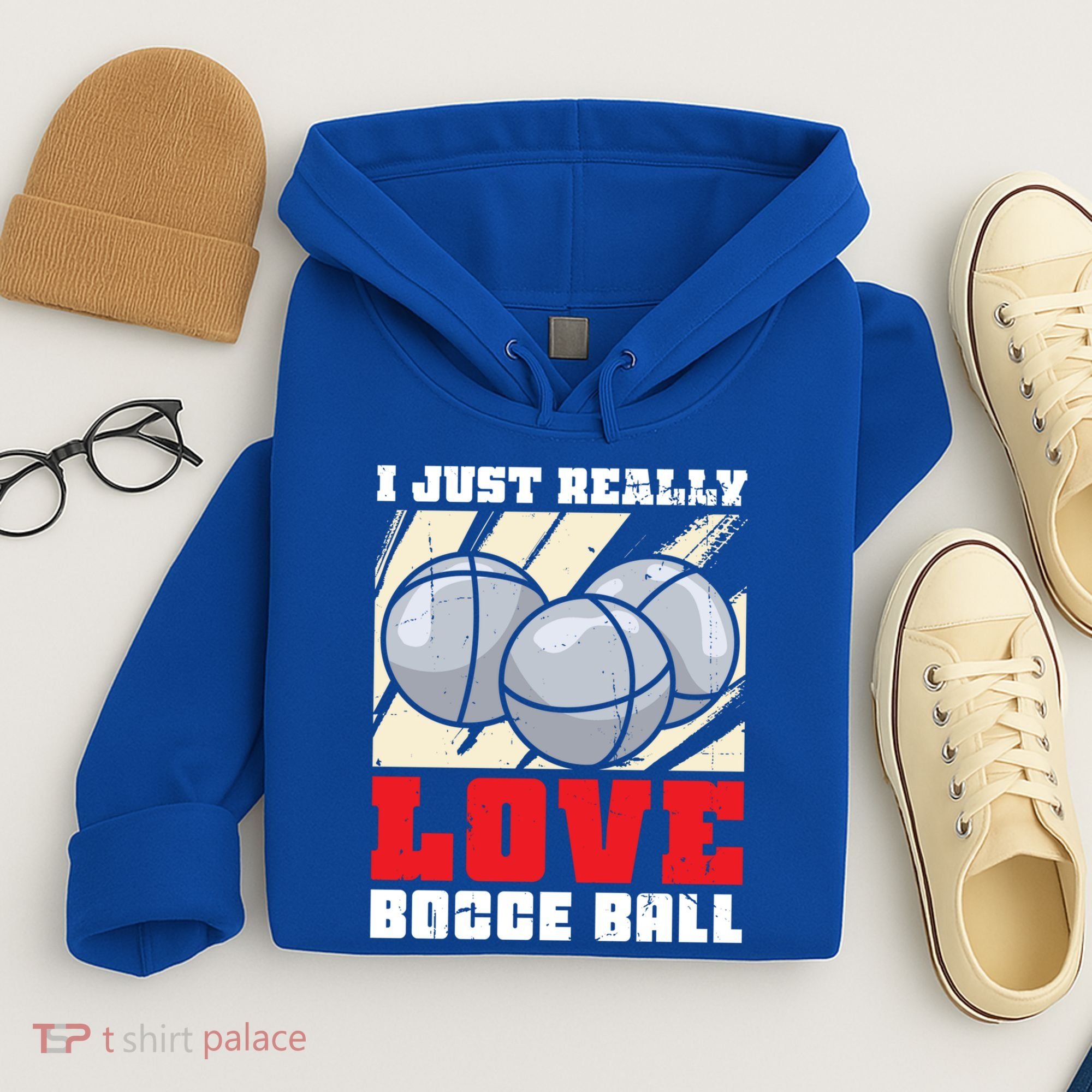I Just Really Love Bocce Ball Gift Hoodie