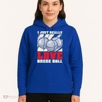 I Just Really Love Bocce Ball Gift Hoodie thumb 5