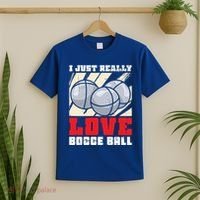 I Just Really Love Bocce Ball Gift T-Shirt thumb 2