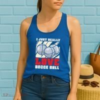I Just Really Love Bocce Ball Gift Women's Tank Top thumb 2