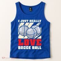 I Just Really Love Bocce Ball Gift Tank Top thumb 2