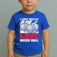 I Just Really Love Bocce Ball Gift Toddler T-Shirt thumb 2