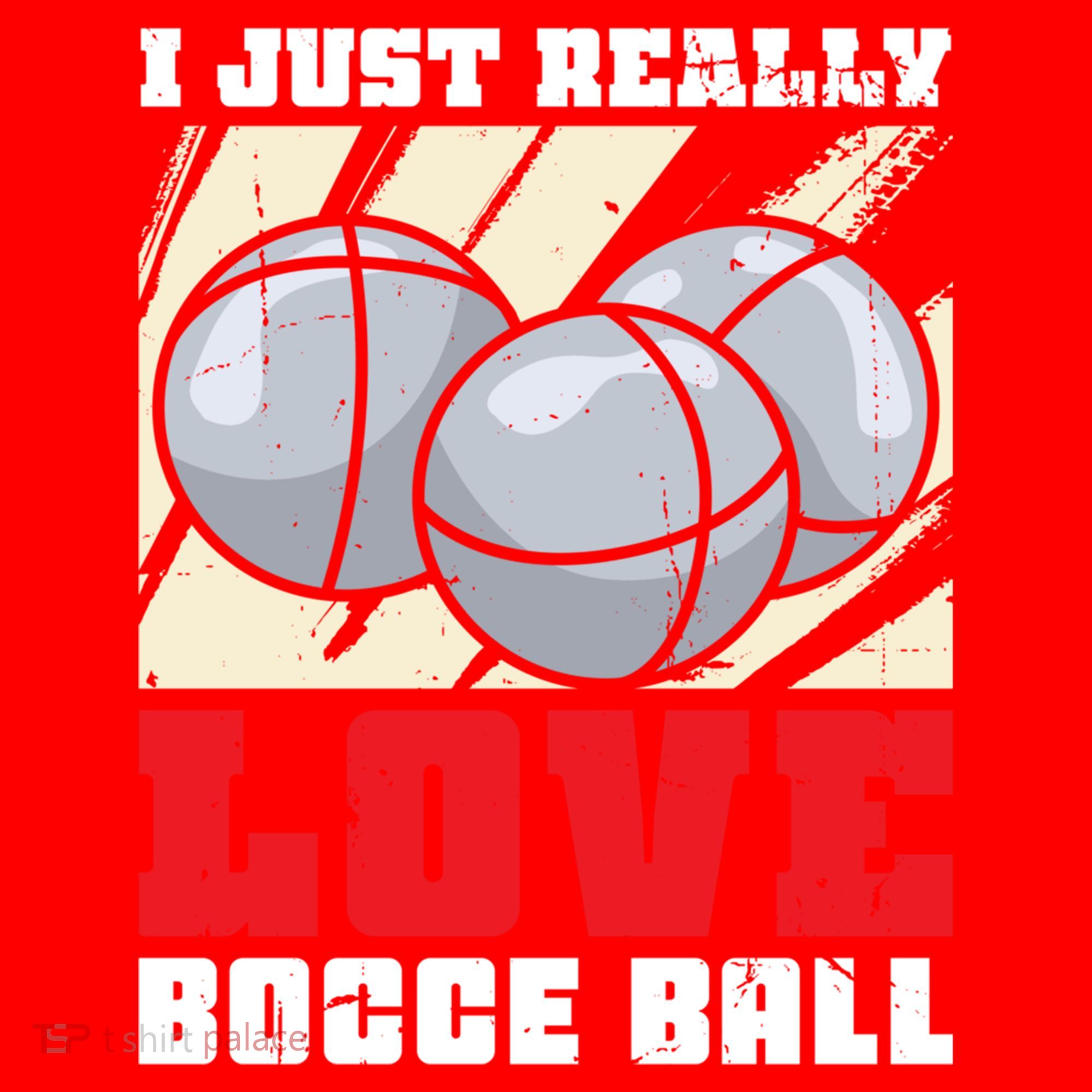 I Just Really Love Bocce Ball Gift Santa Hat