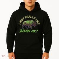 I Just Really Like Bison OK? Hoodie thumb 2