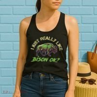 I Just Really Like Bison OK? Women's Tank Top thumb 2