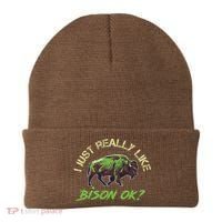 I Just Really Like Bison OK? Beanie thumb 0
