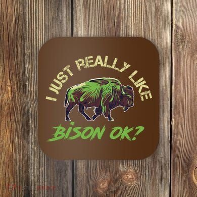 I Just Really Like Bison OK? Coaster