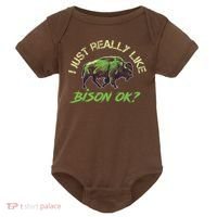 I Just Really Like Bison OK? Baby Bodysuit thumb 0