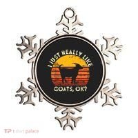 I Just Really Like Goats Farmer Farm Animal Goat Lover Gift Ornament thumb 0