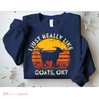 I Just Really Like Goats Farmer Farm Animal Goat Lover Gift Sweatshirt thumb 2