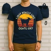 I Just Really Like Goats Farmer Farm Animal Goat Lover Gift T-Shirt thumb 6