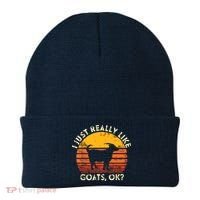 I Just Really Like Goats Farmer Farm Animal Goat Lover Gift Beanie thumb 0