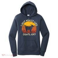 I Just Really Like Goats Farmer Farm Animal Goat Lover Gift Women's Hoodie thumb 0