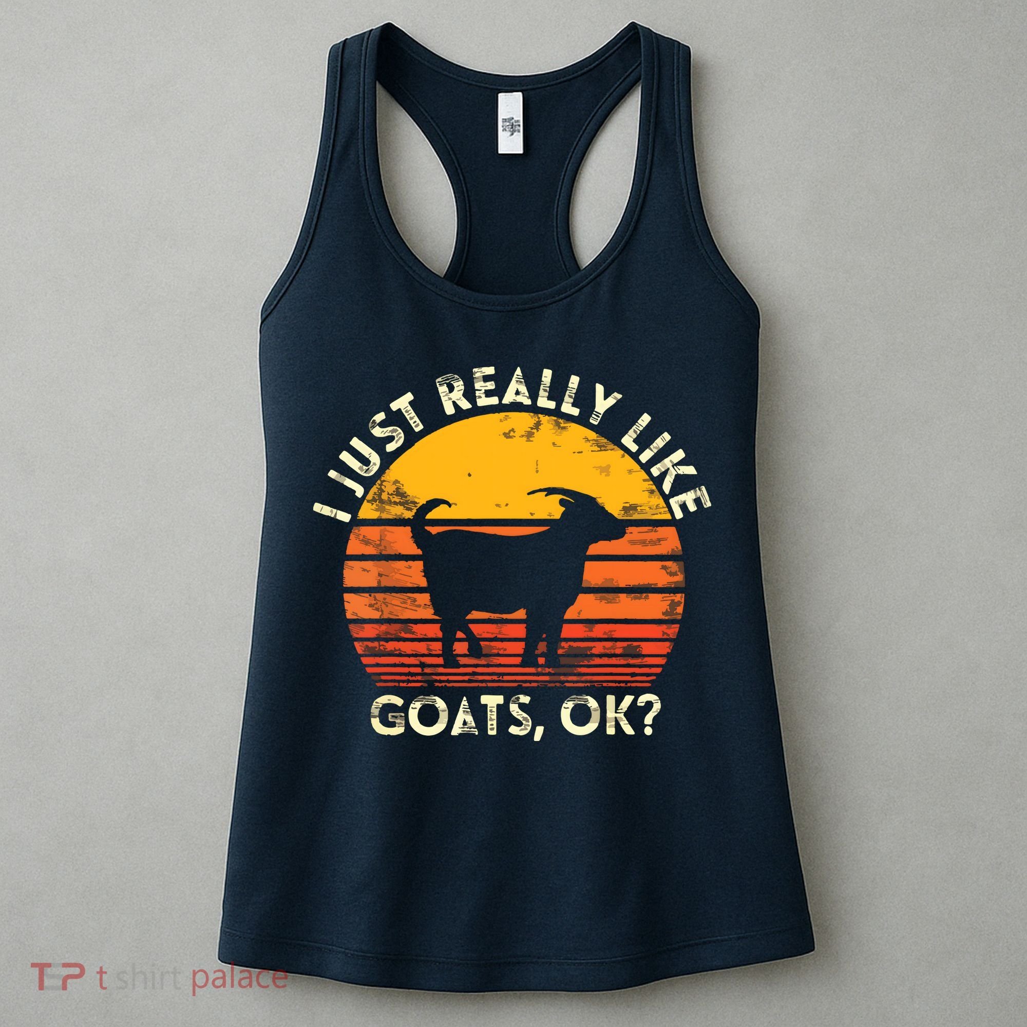 I Just Really Like Goats Farmer Farm Animal Goat Lover Gift Women's Tank Top