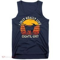 I Just Really Like Goats Farmer Farm Animal Goat Lover Gift Tank Top thumb 0