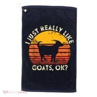 I Just Really Like Goats Farmer Farm Animal Goat Lover Gift Golf Towel thumb 0